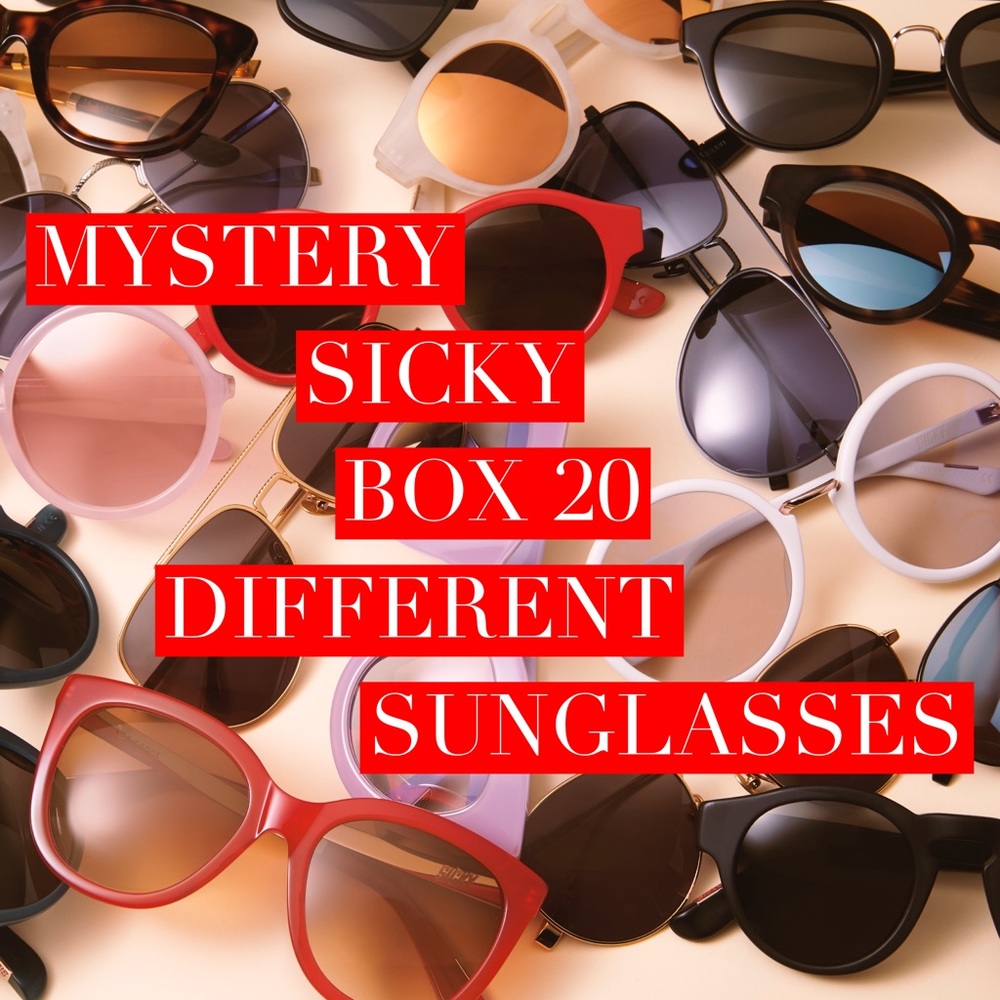 Sunglasses mystery box of 20 pairs
